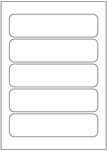 Rectangle Labels 177mm x 46mm - Synthetic Labels