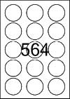 Circle Labels 50mm diameter - Printed White Matt Paper Labels