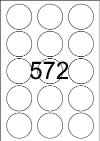 Circle Labels 53mm diameter - Printed White Matt Paper Labels