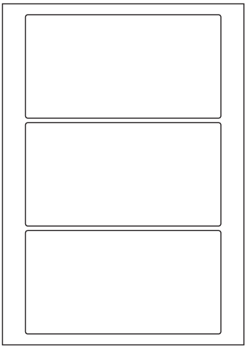 Rectangle Labels 170mm x 90mm - Speciality Paper Labels