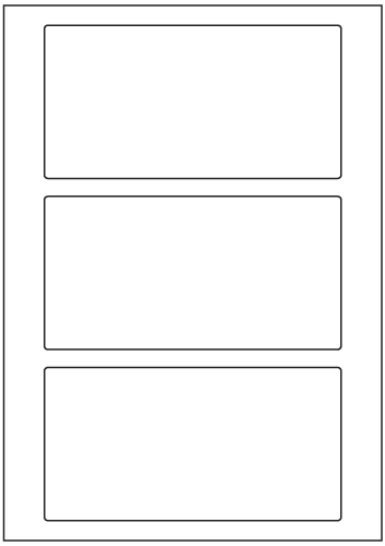 Rectangle Labels 165mm x 85mm - Tint Colours Paper Labels