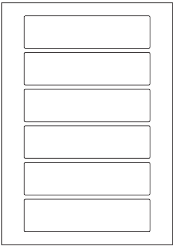 Rectangle Labels 155mm x 40mm - Synthetic Labels