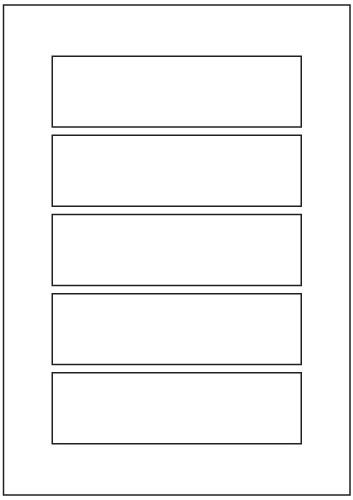 Rectangle Labels 151mm x 43mm - Speciality Paper Labels