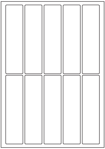 Rectangle Labels 140mm x 35mm - Speciality Paper Labels