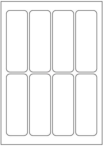 Rectangle Labels 128mm x 44mm - Speciality Paper Labels