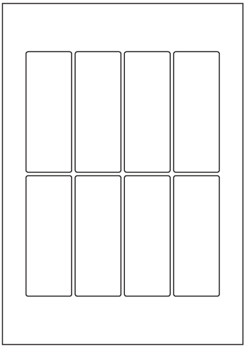 Rectangle Labels 105mm x 40mm - White Paper Labels - Click Image to Close