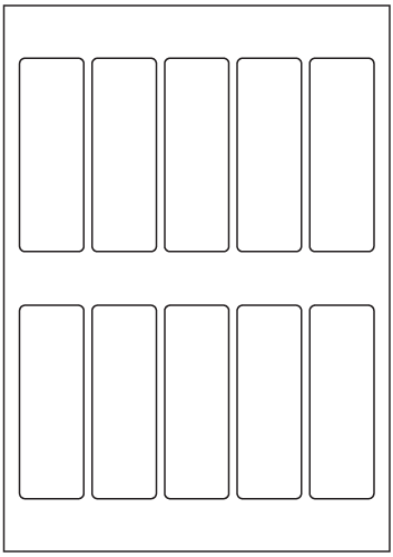 Rectangle Labels 105.2mm x 35mm - Vinyl PVC Labels