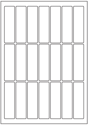 Rectangle Labels 89mm x 25mm - Speciality Paper Labels