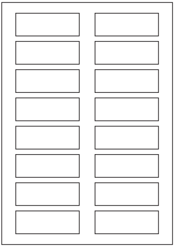 Rectangle Labels 78mm x 28mm - Fluorescent Paper Labels