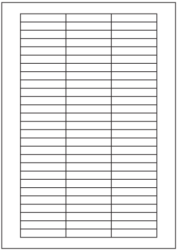 Rectangle Labels 55mm x 10mm - Fluorescent Paper Labels