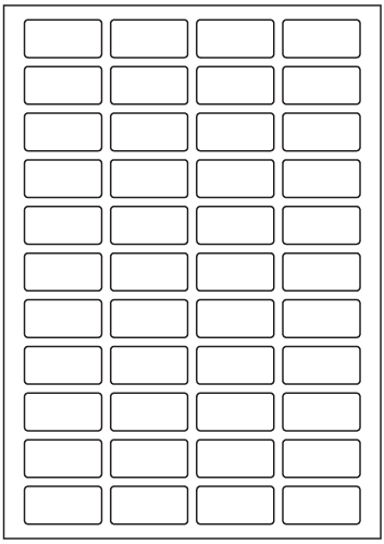 Rectangle Labels 43mm x 21mm - Speciality Paper Labels