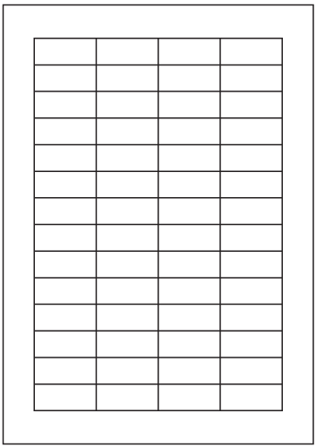 Rectangle Labels 42mm x 18mm - Speciality Paper Labels