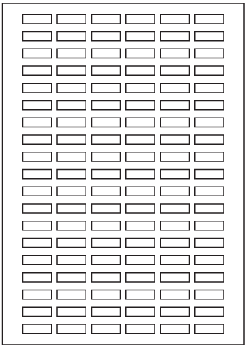 Rectangle Labels 25mm x 8mm - White Paper Labels - Click Image to Close