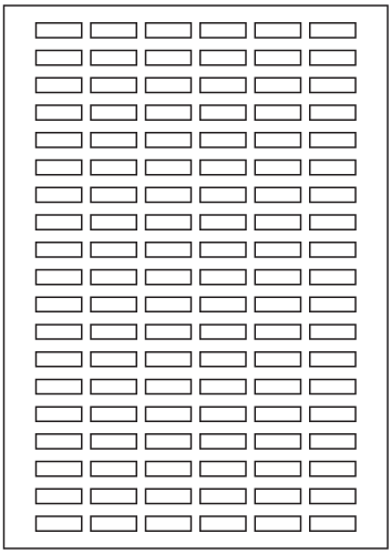 Rectangle Labels 25mm x 8mm - Tint Colours Paper Labels