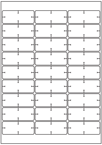 Tamperproof Security Rectangle Synthetic Labels 67mm x 27mm