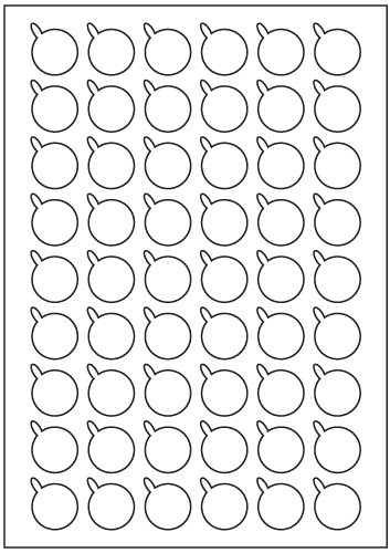 Speech Bubble Labels 28.3mm x 25.5mm - Fluorescent Paper Labels - Click Image to Close