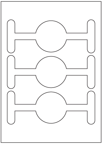 Bottle Labels 183mm x 70mm - Jar Seal - Solid Colour Paper Label