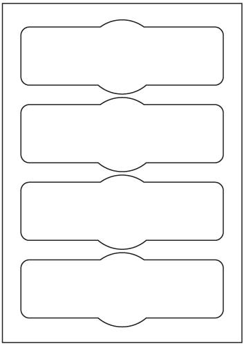 Bottle Labels 177.5mm x 65mm - Tint Colours Paper Labels