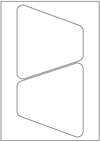 Bottle Labels 157.8mm x 141.6mm - White Paper Labels