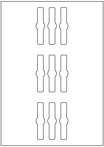 Bottle Labels 76mm x 18mm - Jar Seal - Solid Colour Paper Labels