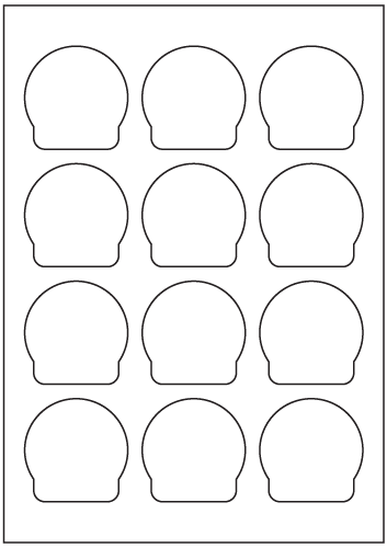 Bottle Labels 57mm x 57mm - White Paper Labels - Click Image to Close