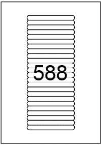 Rectangle Labels 100 mm x 10 mm - Solid Colour Paper Labels