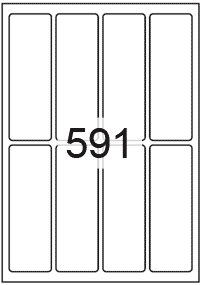 Rectangle Labels 45 mm x 135 mm - Vinyl PVC Labels