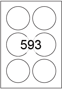 Circle Labels 80 mm diameter - Synthetic Labels