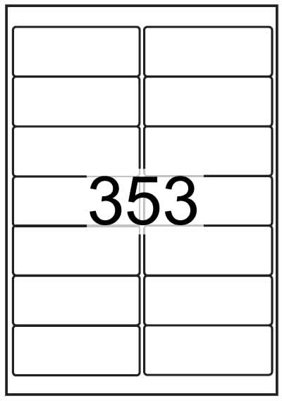 99.1mm x 38.1mm - White Economy Labels - Click Image to Close
