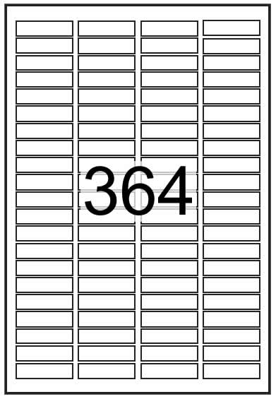 46mm x 11.1mm - White Economy Labels - Brand Compatible - Click Image to Close