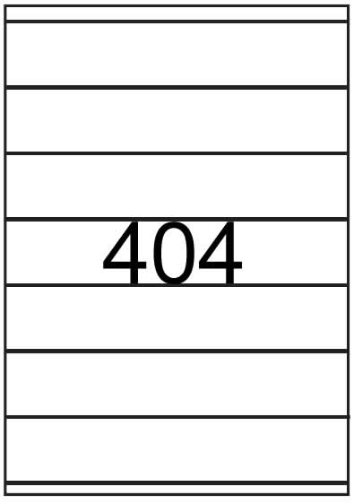 Rectangle Labels 210 mm x 40 mm - White Paper Labels - Click Image to Close