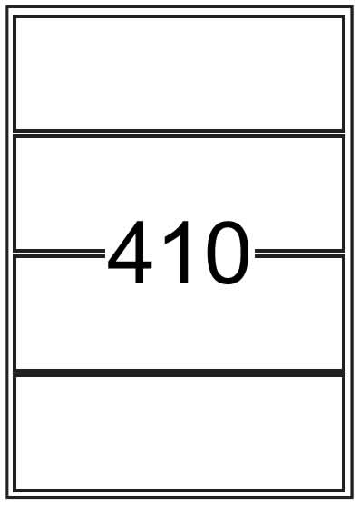 Custom Printed White Matt Paper Rectangle Labels - 200mm x 69mm - Click Image to Close