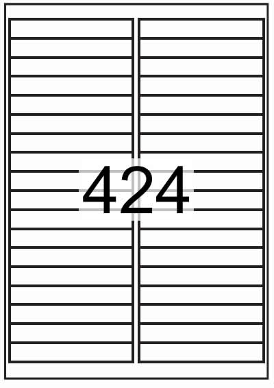 Rectangle Labels 97 mm x 15 mm - Vinyl PVC Labels - Click Image to Close