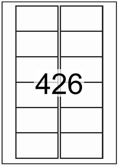 Rectangle Labels 77 mm x 46.5mm - Synthetic Labels - Click Image to Close