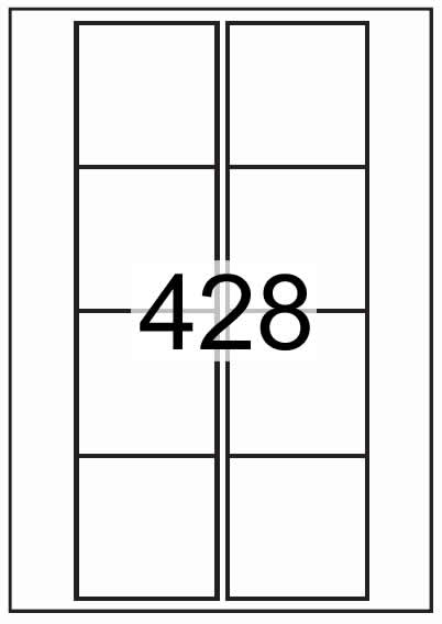 Rectangle Labels 70 mm x 71 mm - Synthetic Labels - Click Image to Close