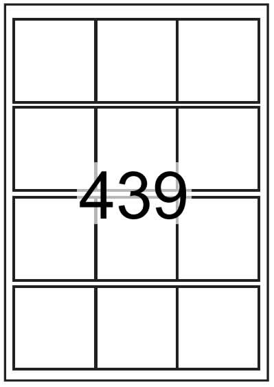 Rectangle Labels 65 mm x 65 mm - White Paper Labels - Click Image to Close