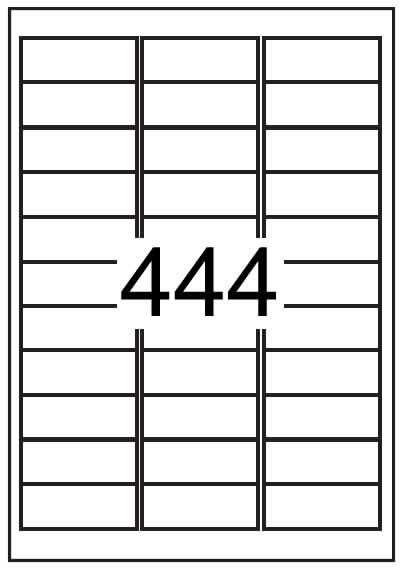 Rectangle Labels 63.5 mm x 24 mm - White Paper Labels - Click Image to Close