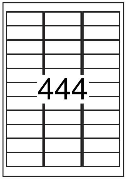 Rectangle Labels 63.5 mm x 24mm - Speciality Paper Labels - Click Image to Close