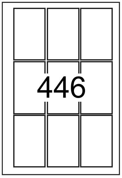 Rectangle Labels 55 mm x 90 mm - Synthetic Labels - Click Image to Close