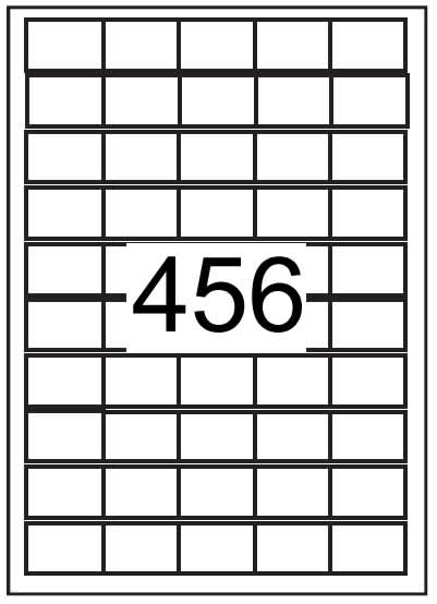 Rectangle Labels 38 mm x 25.4mm - Synthetic Labels - Click Image to Close