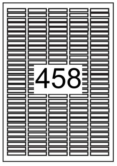 Rectangle labels 35 mm x 6 mm - White Paper Labels - Click Image to Close