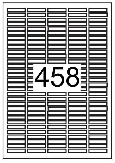 Rectangle Labels 35 mm x 6 mm - Vinyl PVC Labels - Click Image to Close