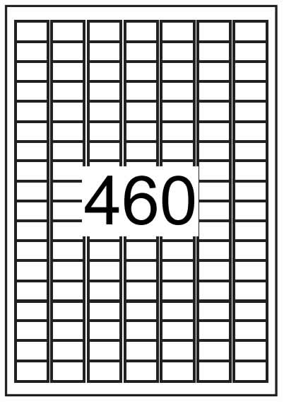 Rectangle labels 25 mm x 15 mm - White Paper Labels - Click Image to Close