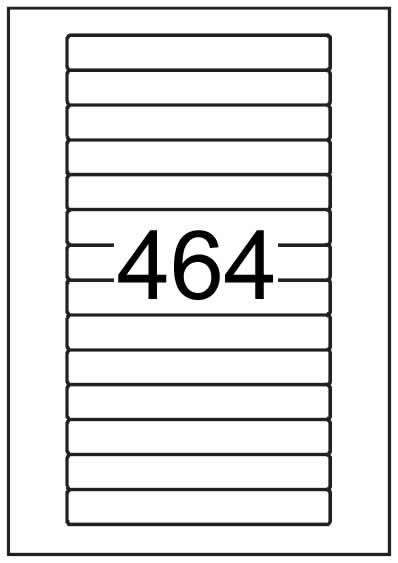 Rectangle Labels 145 mm x 19 mm - White Paper Labels - Click Image to Close
