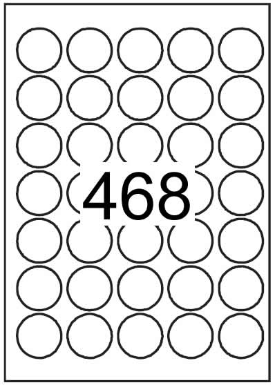 Circle label 35mm diameter - Speciality Paper Labels - Click Image to Close