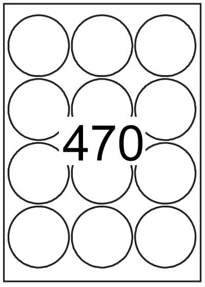 Circle label 65mm diameter - Speciality Paper Labels - Click Image to Close