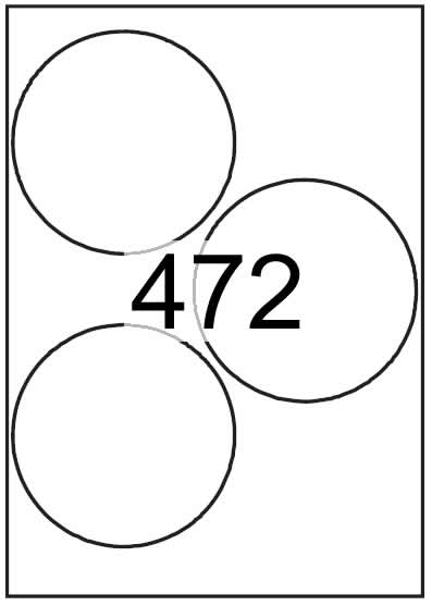 Circle label 112mm diameter - Tint Colours Paper Labels - Click Image to Close