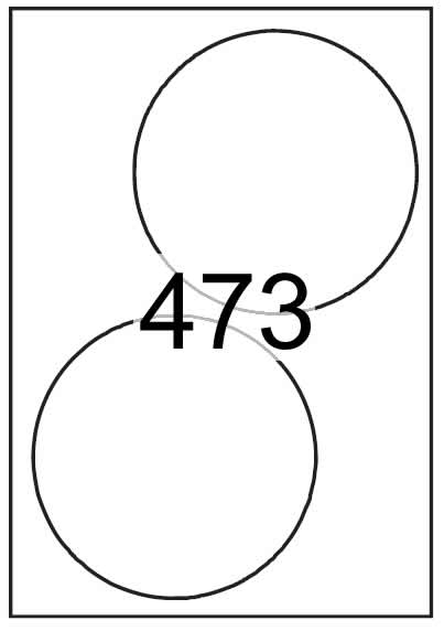 Circle label 140mm diameter - Synthetic Labels - Click Image to Close