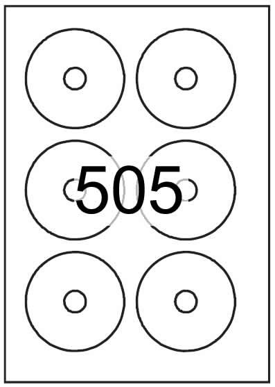 CD Labels 78mm dia - Printed White Matt Paper Labels - Click Image to Close