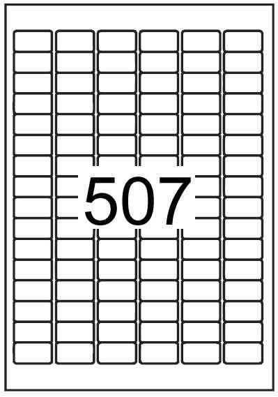 Rectangle labels 30 mm x 16 mm - White Paper Labels - Click Image to Close